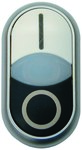 Drive M22-DDL-WS-X1/X0 double button illuminated with spring return