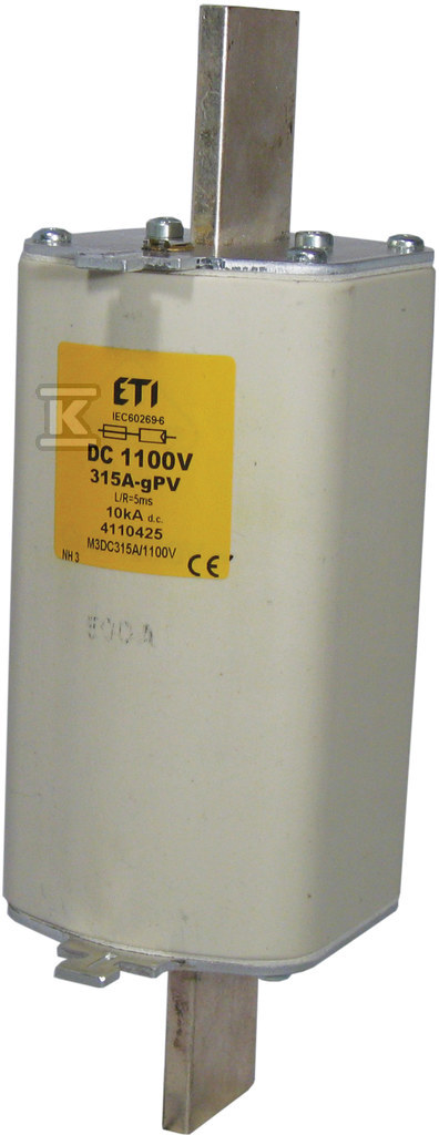 Wkładka bezpiecznikowa - NH3L gPV - 004110446
