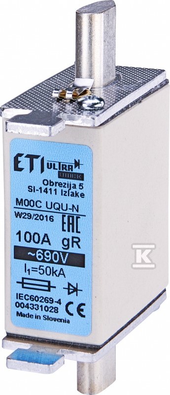Wkładka bezpiecznikowa - NH000 UQ gR - 004331027
