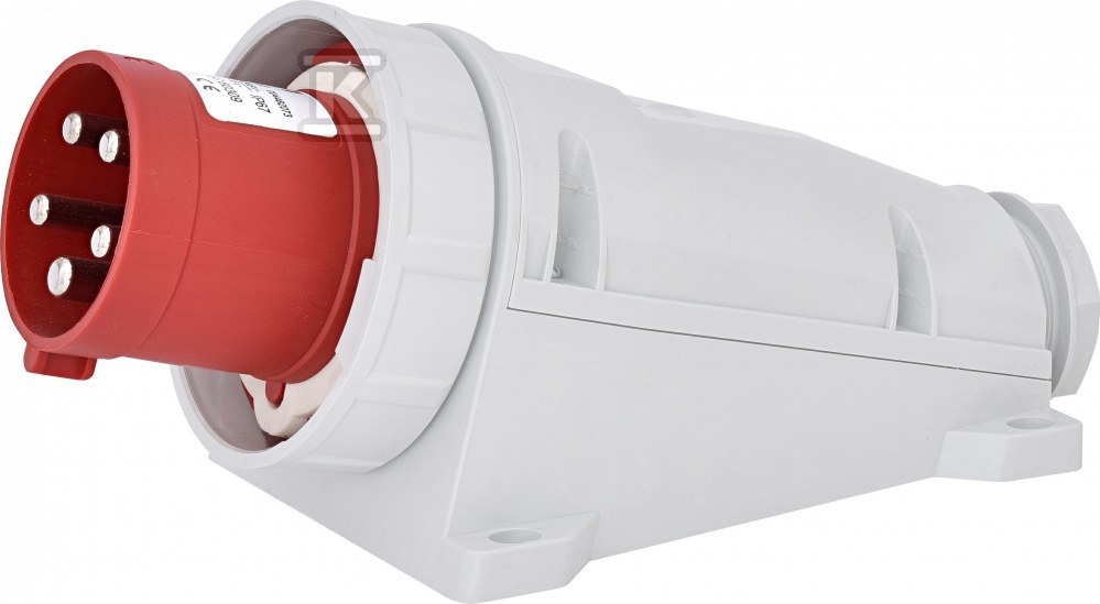 Wtyk odbiornikowy stały 63A, 400V, - 004482073