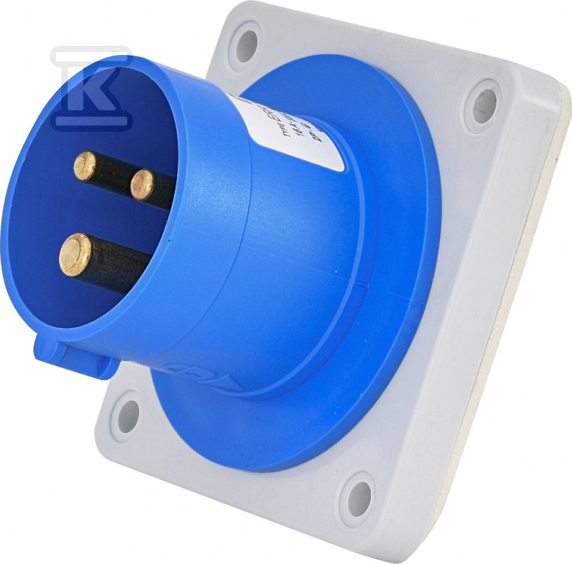 Wtyk tablicowy prosty 16A, 230V, 2P+PE, - 004482108