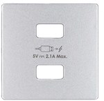 Capac încărcător 2xUSB, aluminiu, SIMON82