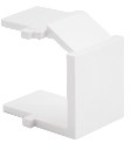 Plug hole cover RJ45/RJ12 for ICT socket cover: Matt white, SIMON55