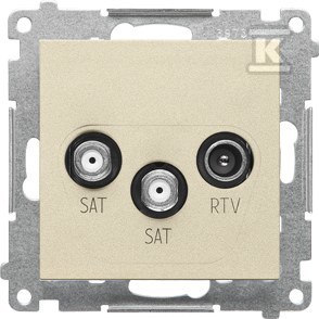 Dvostruka satelitska antenska utičnica - TASK2.01/144