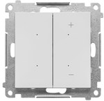 Dimmer for dimmable LEDs, key switch (module): Light gray matt, SIMON55