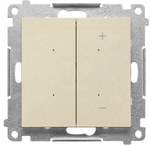 Dimmer for dimmable LEDs, keypad (module): Champagne matt, SIMON55