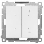 Dimmer for dimmable LEDs, key switch (module): Matt white, SIMON55