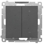 Dimmer for dimmable LEDs, key switch (module): Graphite matt, SIMON55