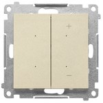 Dimmer for dimmable LEDs, keypad (module): Champagne matt, SIMON55