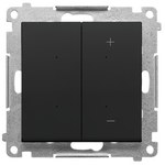 Dimmer for dimmable LEDs, key switch (module): Matt black, SIMON55