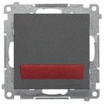 LED traffic light – red light (module) 230 V~: Graphite matt, SIMON55