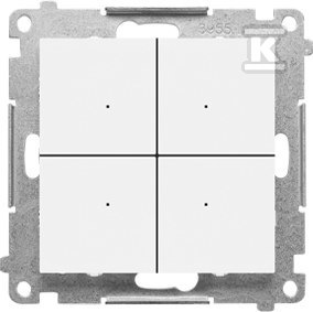 Łącznik/przycisk 4-krotny elektroniczny - TEW4.01/111