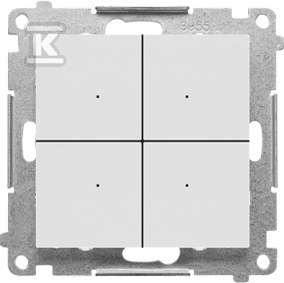 Łącznik/przycisk 4-krotny elektroniczny - TEW4.01/114