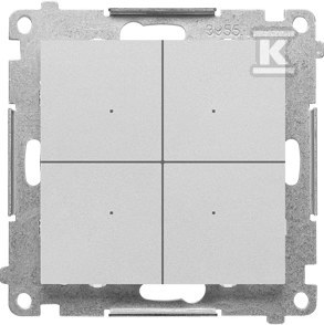 Łącznik/przycisk 4-krotny elektroniczny - TEW4.01/143