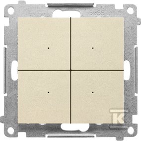 Łącznik/przycisk 4-krotny elektroniczny - TEW4.01/144