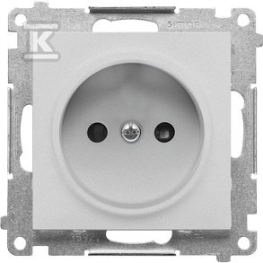 Ungrounded plug socket with shutters - TG1CZ.01/143