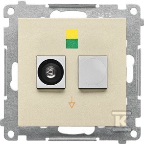 Розетка заземлення одинарна (модуль): - TGEK1.01/144