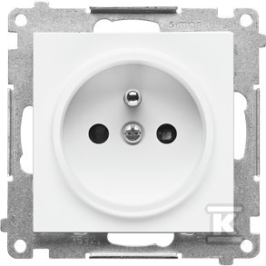 Single plug socket with grounding and - TGZ1CZ.01/111