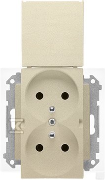 Double plug socket for IP44 version - TGZ2BMCZ.01/144