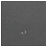 Кнопка одинарна з піктограмою "дзвінок" для: SP1M: Графітовий матовий, SIMON55