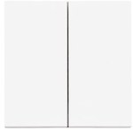 Подвійний перемикач для: SZP2M, SZW2M: Білий матовий, SIMON55