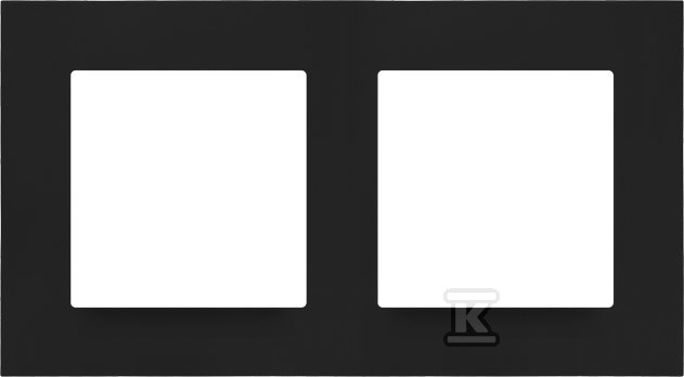 LINE Dvostruki okvir: Mat crna, SIMON55 - TR2/149
