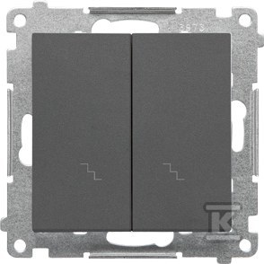 Double stair switch (module) 10 AX, 250 - TW6/2.01/116