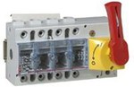 Роз’єднувач Vistop 100 A 4P, фронтальний привід червоний