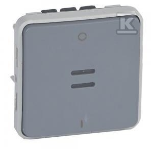 Łącznik dwubiegunowy podświetlany szary - 069531