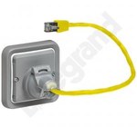 Adapter gniazda RJ45 zapewniający szczelność IP44
