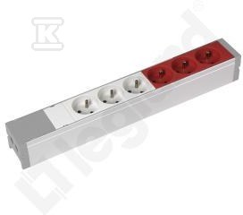 Blok zasilający 3 gniazda 2P+Z 3 - 073406