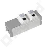 Blok zasilający 2 gniazda RJ45 przelotowe 2 zaślepki 1-modułowe