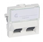 Gniazdo M45 1 moduł 2 x RJ45 kat. 6 A UTP 076504