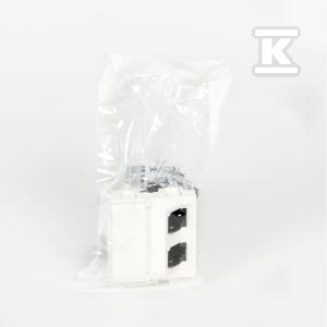 Gniazdo M45 1 moduł 1 x RJ45 kat. 6 A - 076506