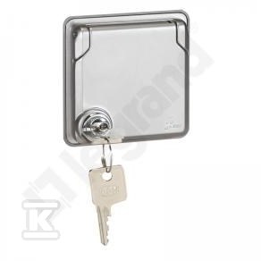 Gniazdo 2P+Z Green'UP z klapką - 077837