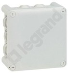 Puszka kwadratowa z przepustami 130x130x74 mm
