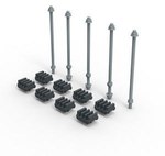 Комплект адаптерів для шин CU 75-125x5MM