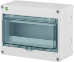 HERMETICA 1x8+2 surface-mounted distribution board for modules PE+N smoke door IP65 1000V DC PV