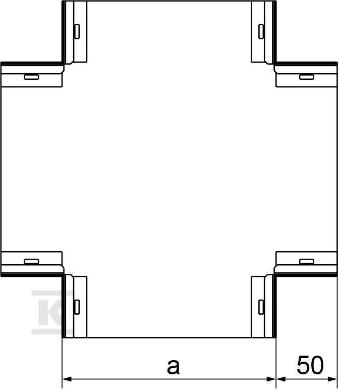 Czwórnik kanału CZKN175H38, grubość - 531417