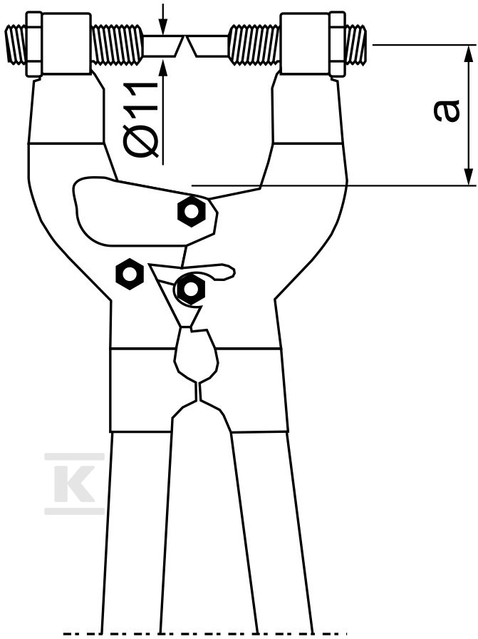 Dierovač na plech DBD - 700200