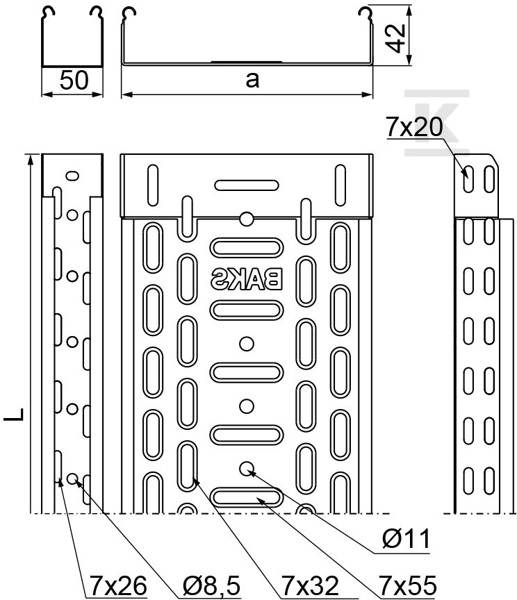 Tray KGJ/KCJ/KPJ50H42/3, sheet - 140605