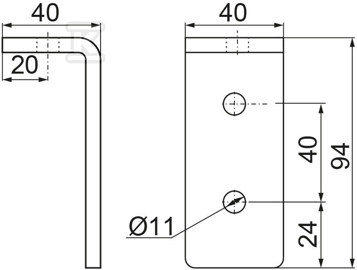 LCK2 csatornás csatlakozó, - 664200