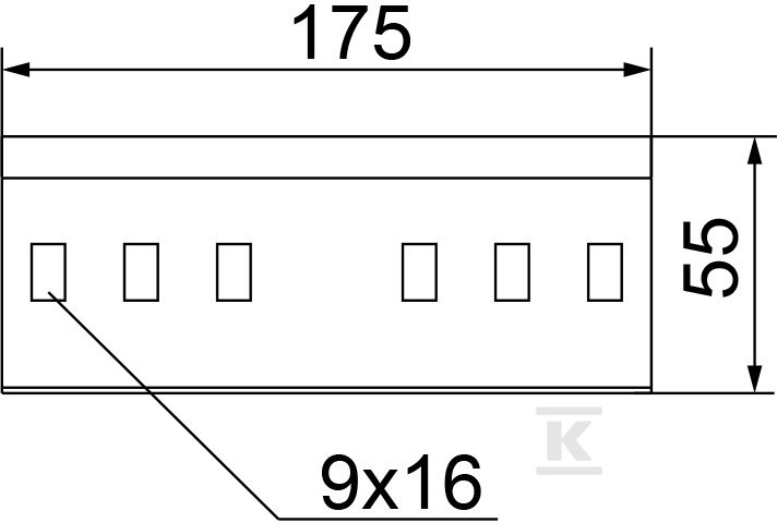 Łącznik drabin LDCH50 N, grubość blachy - 451001