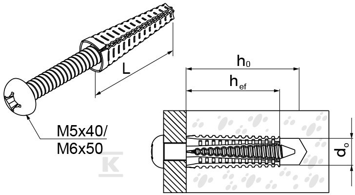 Kołek rozporowy MKR6x32 E90 - 803941