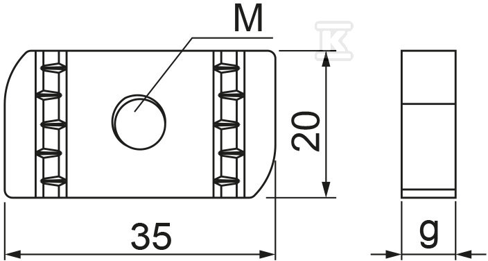 Rombusz anya NRM10 - 650251