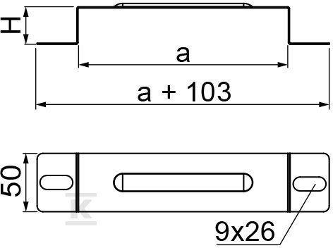 Obejma kanału OK175H38, grubość blachy - 533017