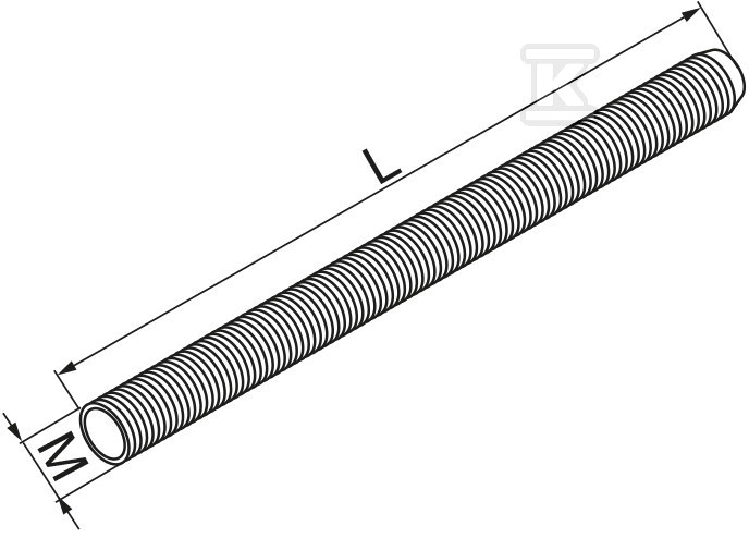 Závitová tyč PGM8/3 E90 - 651501