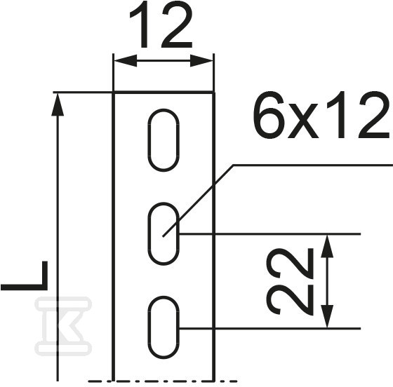 Lapos rúd PLD12/2, lapvastagság 1,2 mm - 640120