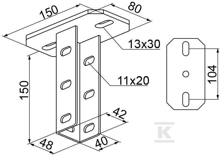 PSC N mennyezeti alap - 751210