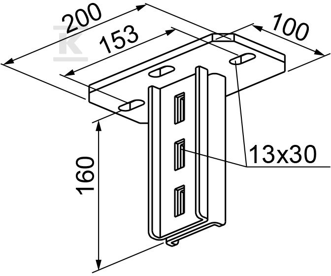 PSDH N ceiling base - 741316